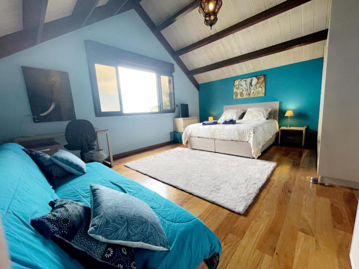 Chambre "Bleu Ocean" Villa Hermes Saint Pierre Dış mekan fotoğraf